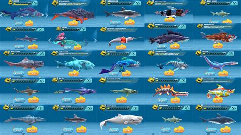 all the sharks in hungry shark evolution|hungry shark evolution tier list.